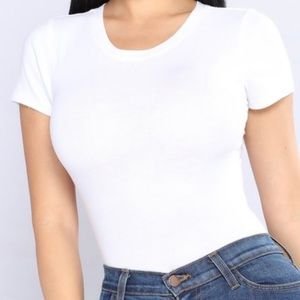 White crop top